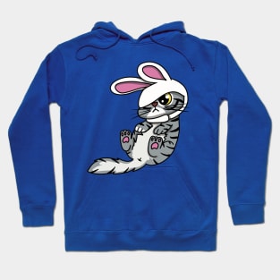 Chilling Bunny Cat Hoodie